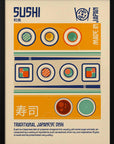 Sushi Japanese Food Print