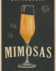 Bottomless Mimosas Art Deco Cocktail Bar Art