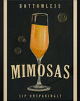 Bottomless Mimosas Art Deco Cocktail Bar Art