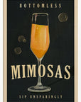 Bottomless Mimosas Art Deco Cocktail Bar Art