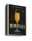 Bottomless Mimosas Art Deco Cocktail Bar Art