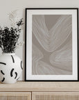 Flowing Contours Line Art