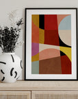 Warm Colors Bauhaus Geometry2