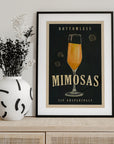 Bottomless Mimosas Art Deco Cocktail Bar Art