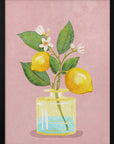 Lemon Bunch In Vase
