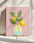 Lemon Bunch In Vase