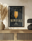 Bottomless Mimosas Art Deco Cocktail Bar Art