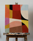 Warm Colors Bauhaus Geometry2