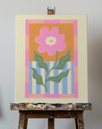 Pink Abstract Flower