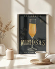 Bottomless Mimosas Art Deco Cocktail Bar Art