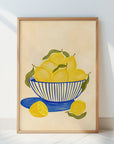 Bowl Of Vibrant Yellow Lemons
