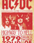 AC/DC Poster Live Highway To Hell Tour 1979