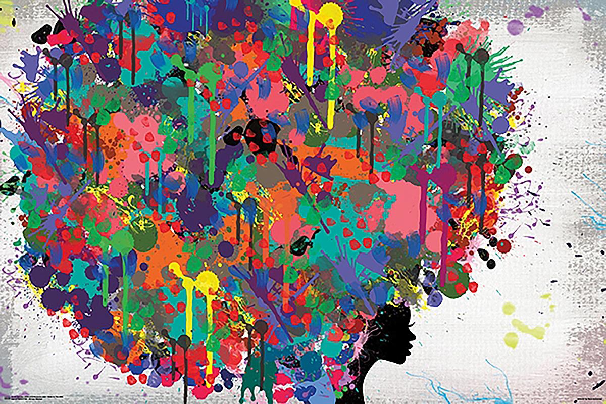 African Woman Russo Poster Pop Art