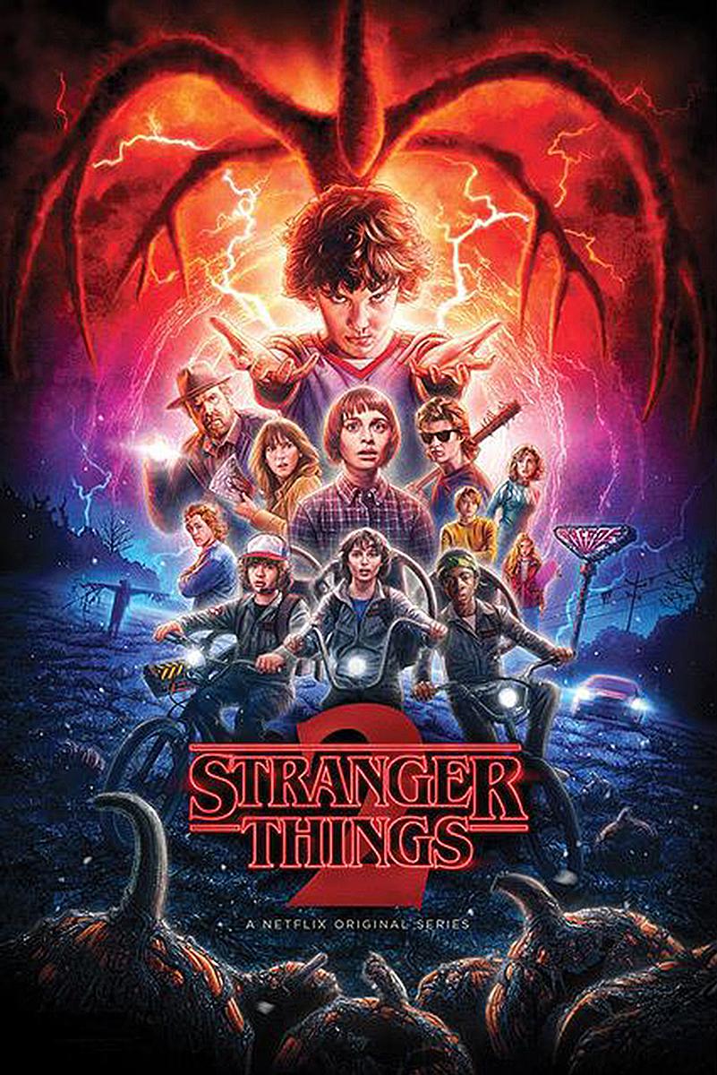 Netflixオリジナルシリーズ『STRANGER THINGS』ポスター Stranger Things Posters Set of 2 – Wallister - Poster & More