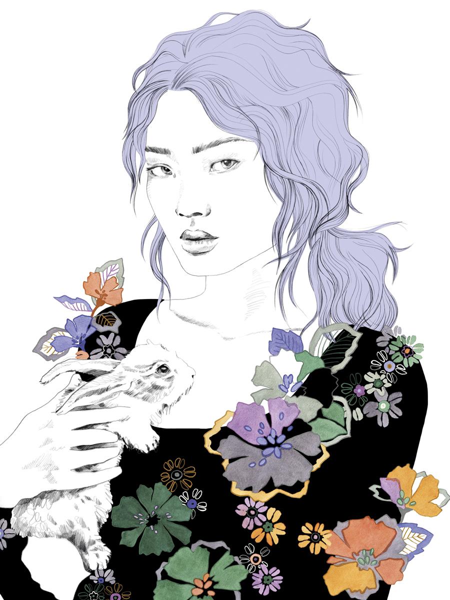 Acacia Kunstdruck Aurora Bell