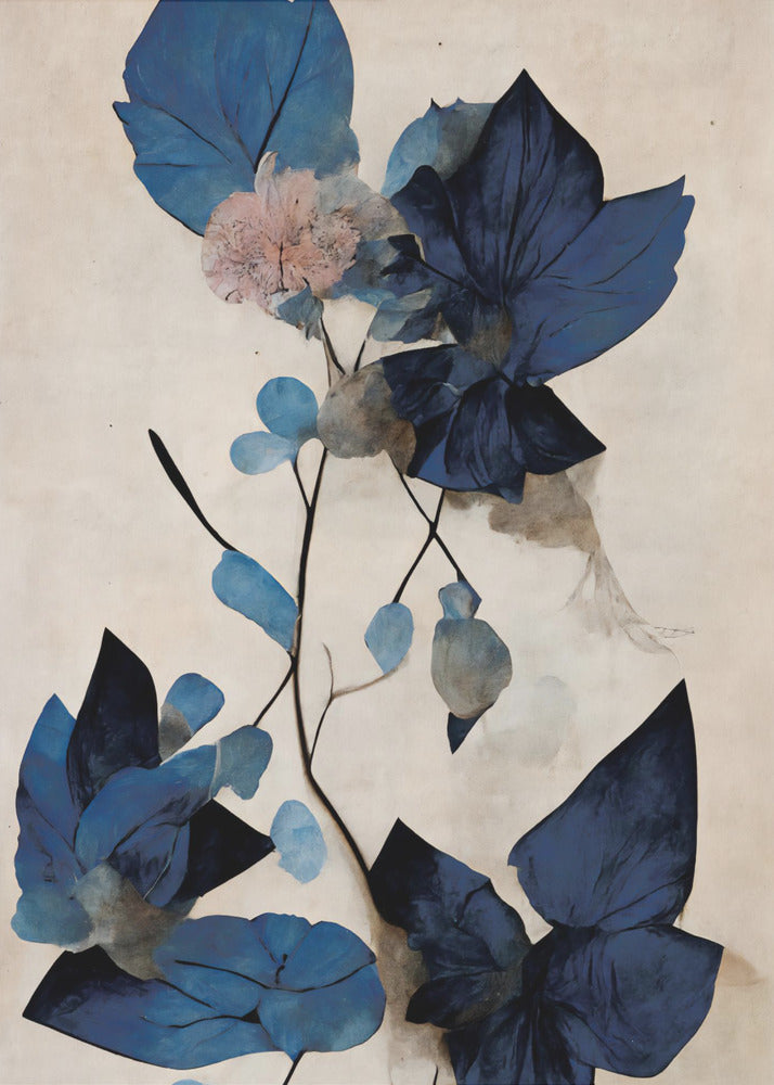 Blue Dry Flowers