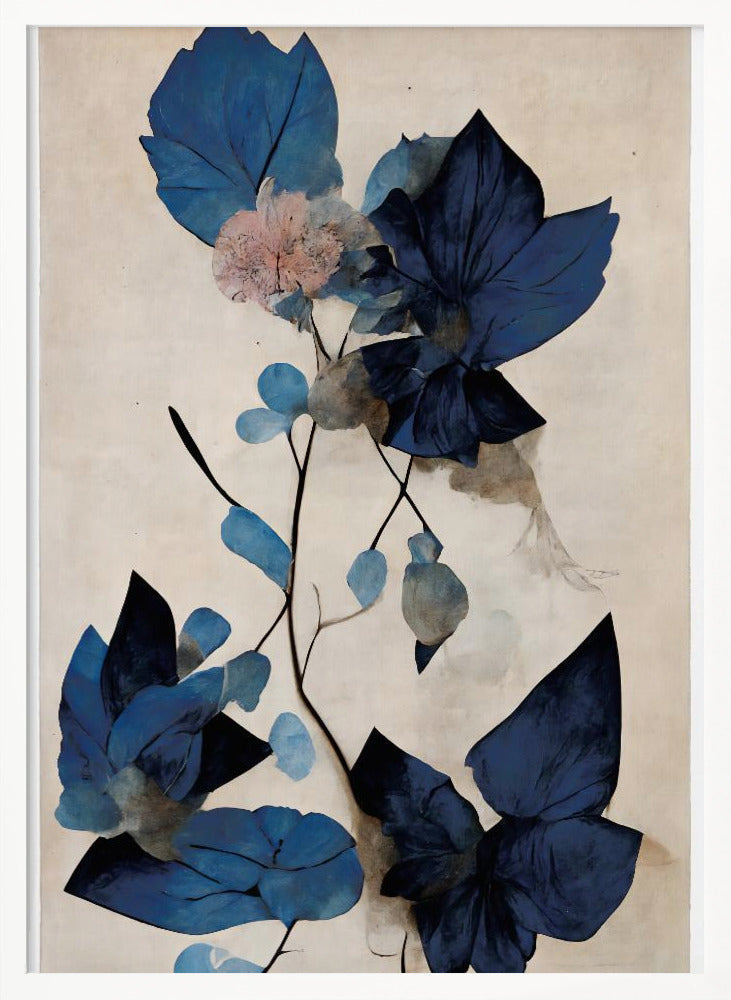 Blue Dry Flowers