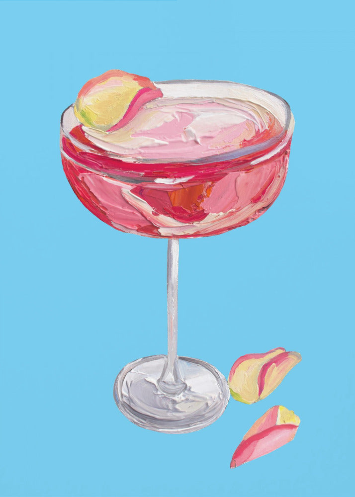Sparkling Rose Gin Cocktail