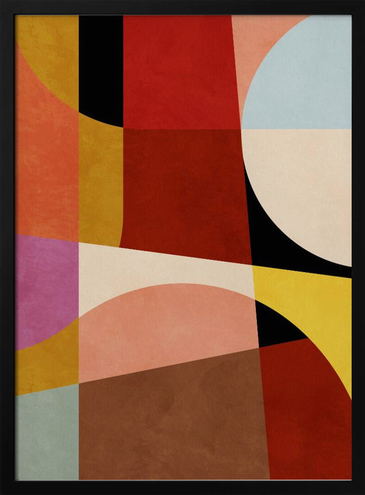 Warm Colors Bauhaus Geometry2