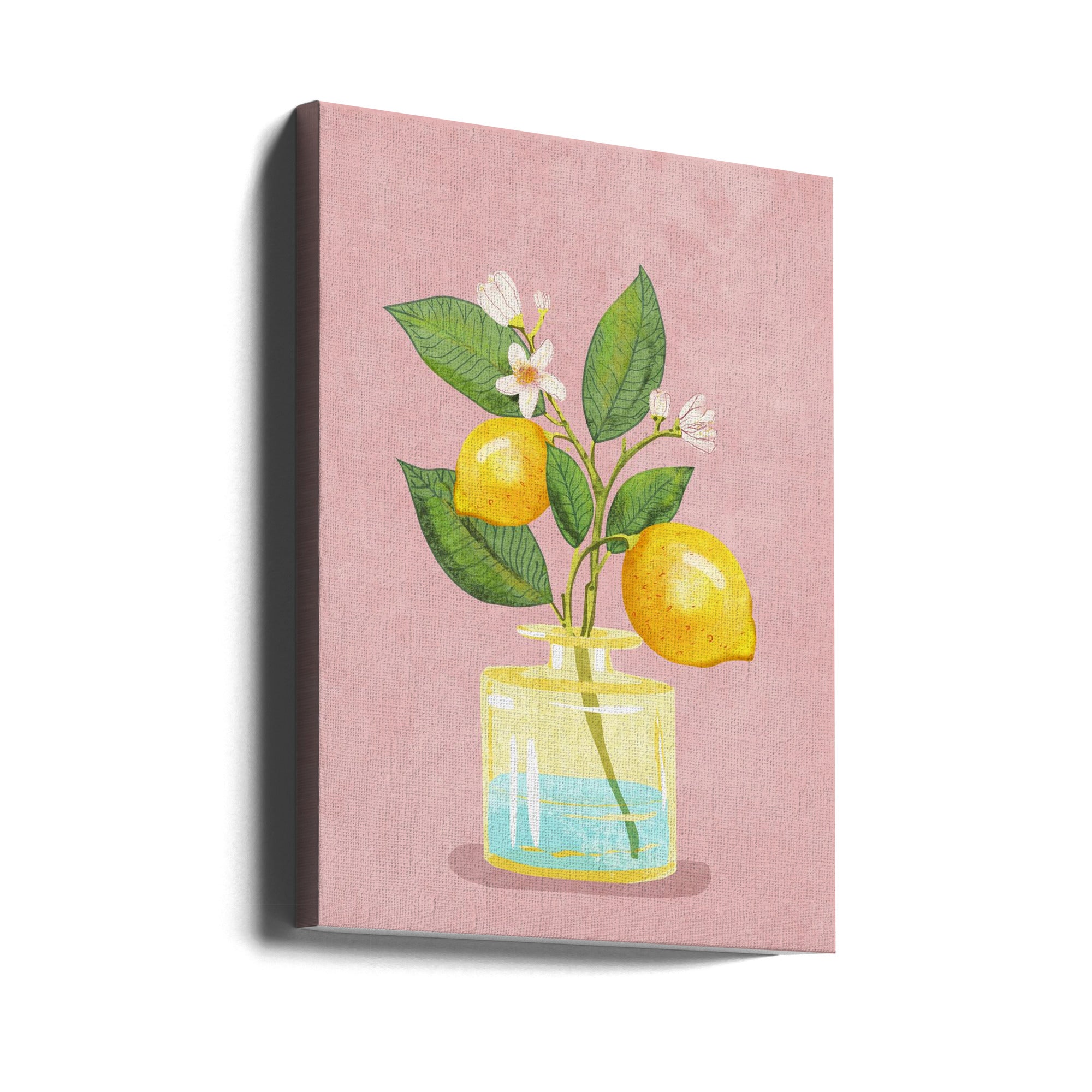 Lemon Bunch In Vase