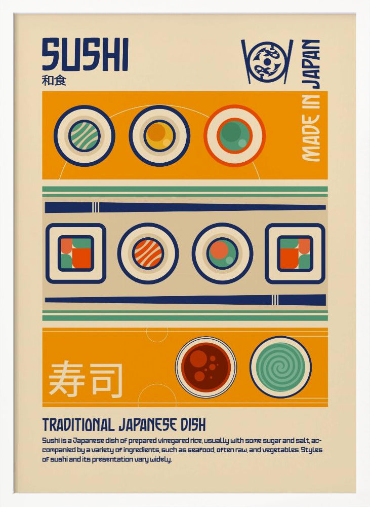Sushi Japanese Food Print