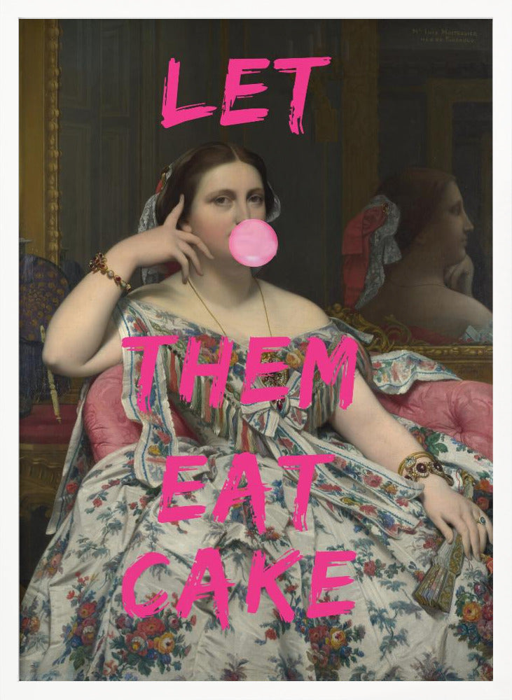 Let Them Eat Cake, Bubble Gum Vintage Portrait