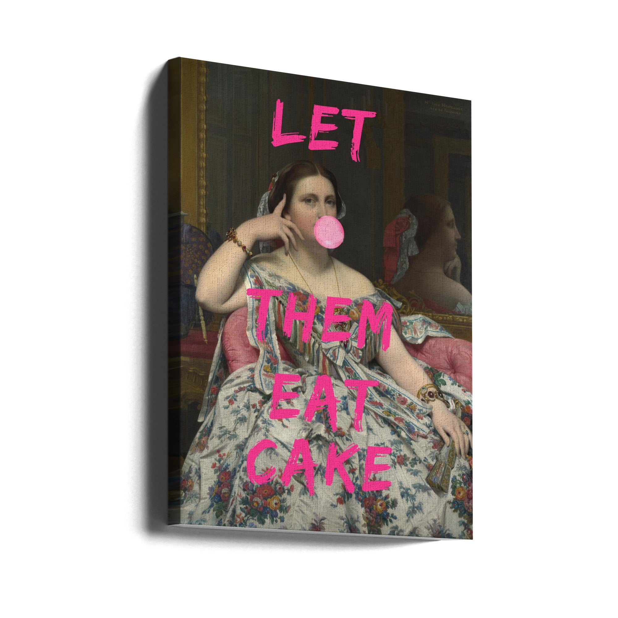 Let Them Eat Cake, Bubble Gum Vintage Portrait