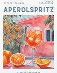 Aperol Spritz, Aquarell, Fresh