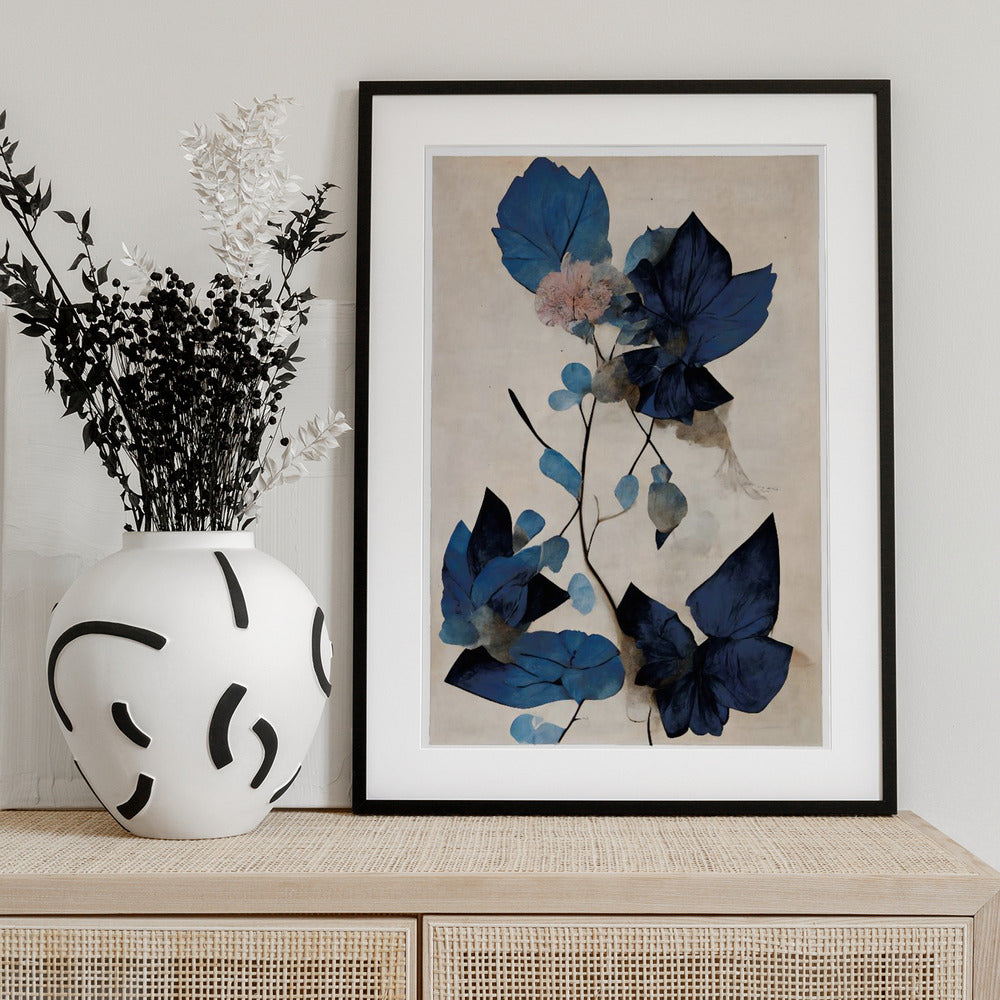 Blue Dry Flowers