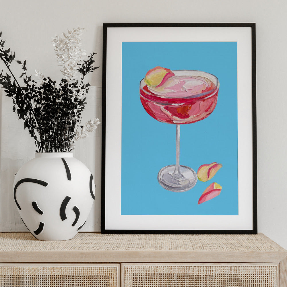 Sparkling Rose Gin Cocktail