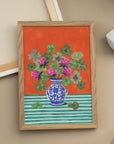 Clovers and Pink Blossoms