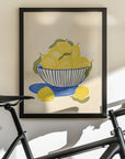 Bowl Of Vibrant Yellow Lemons