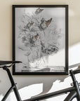 The Butterflies & the Vase With Flowers