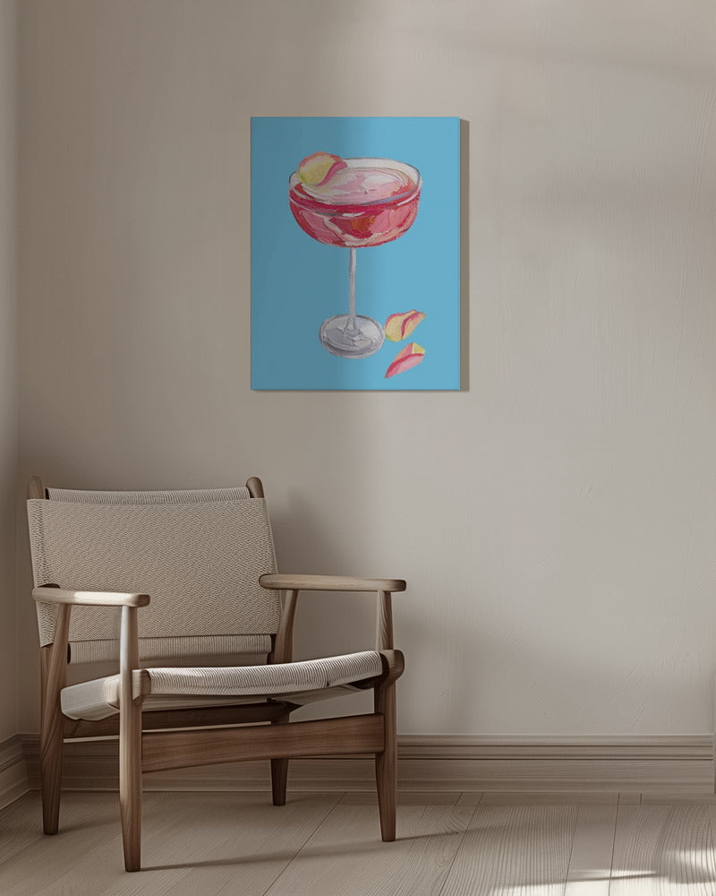 Sparkling Rose Gin Cocktail