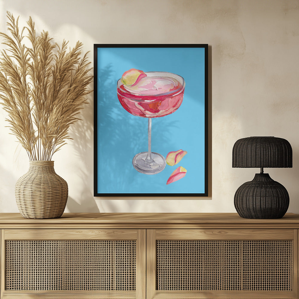 Sparkling Rose Gin Cocktail