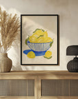 Bowl Of Vibrant Yellow Lemons