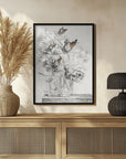 The Butterflies & the Vase With Flowers