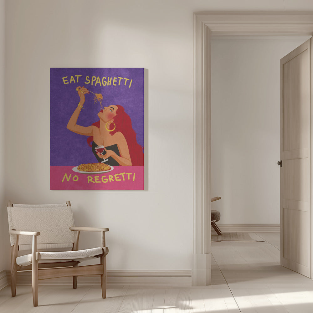 Eat spaghetti no regretti