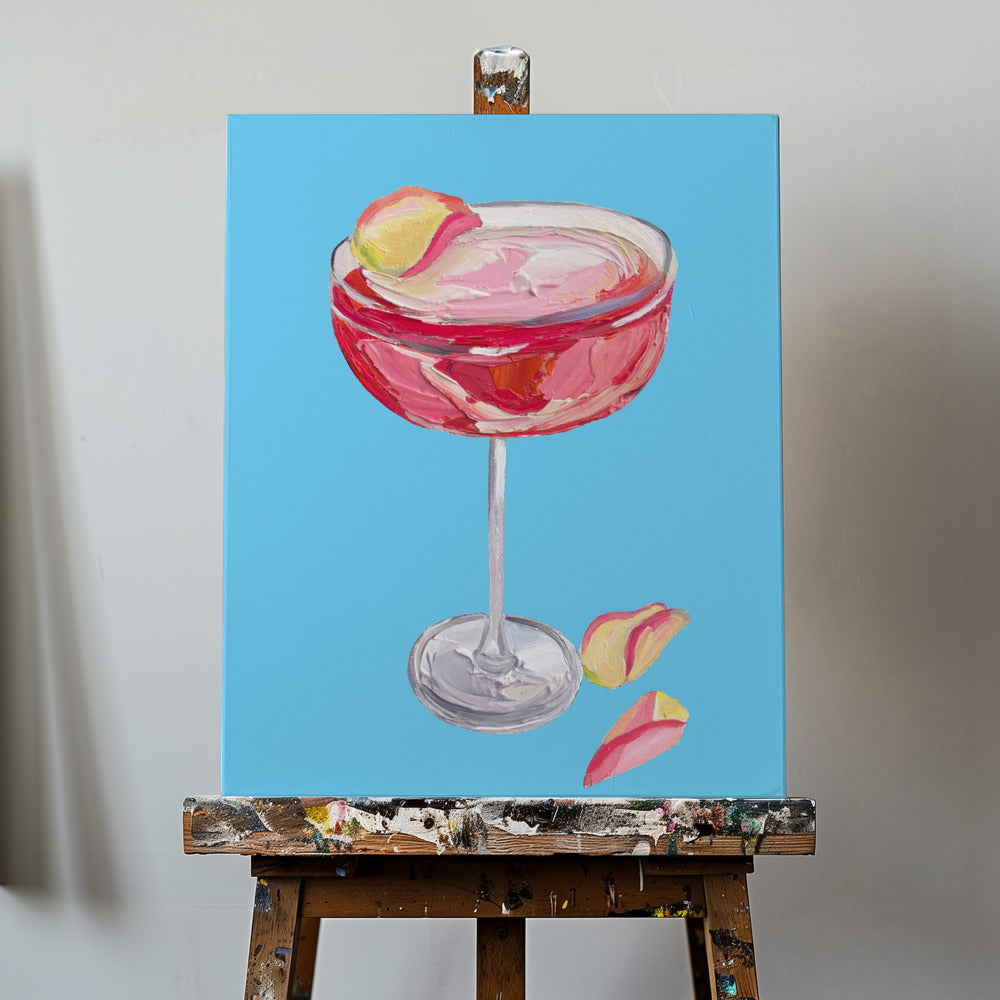 Sparkling Rose Gin Cocktail