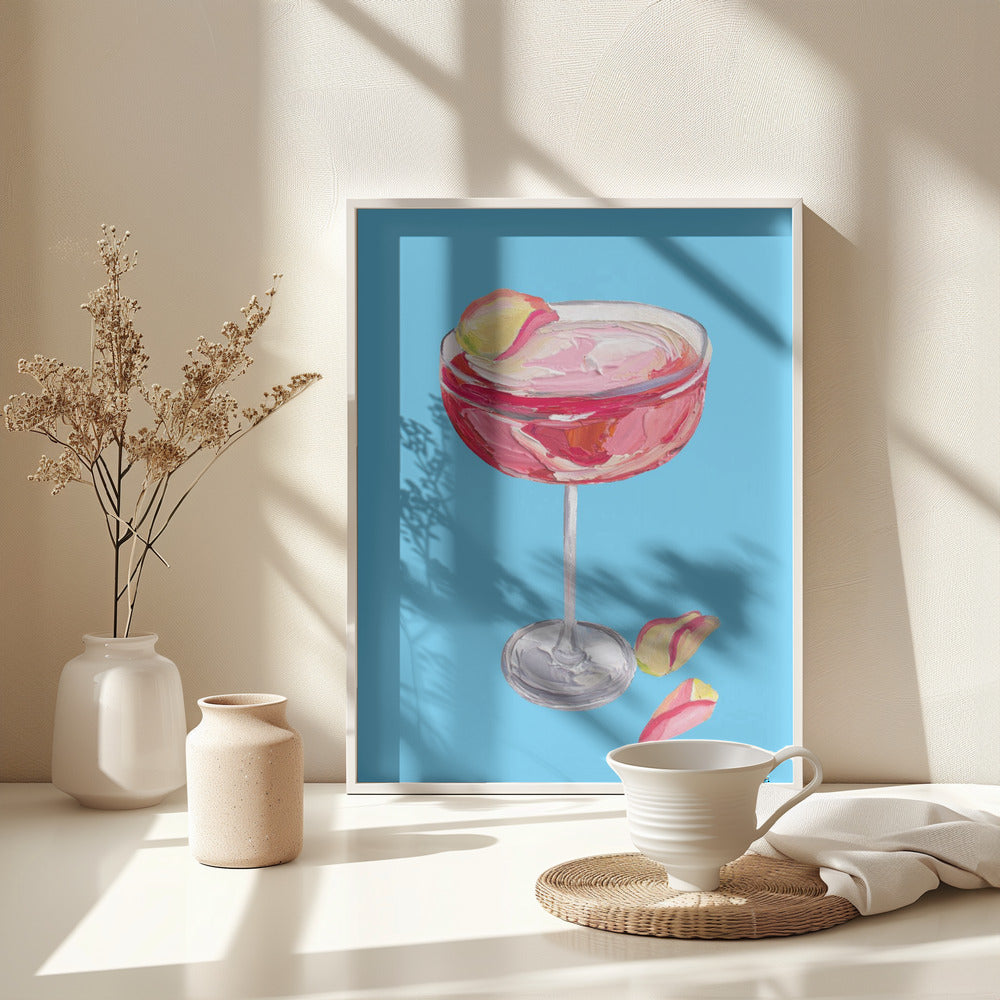 Sparkling Rose Gin Cocktail