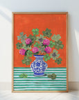 Clovers and Pink Blossoms