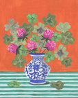 Clovers and Pink Blossoms