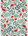 Magical watercolor flowers – green and red
