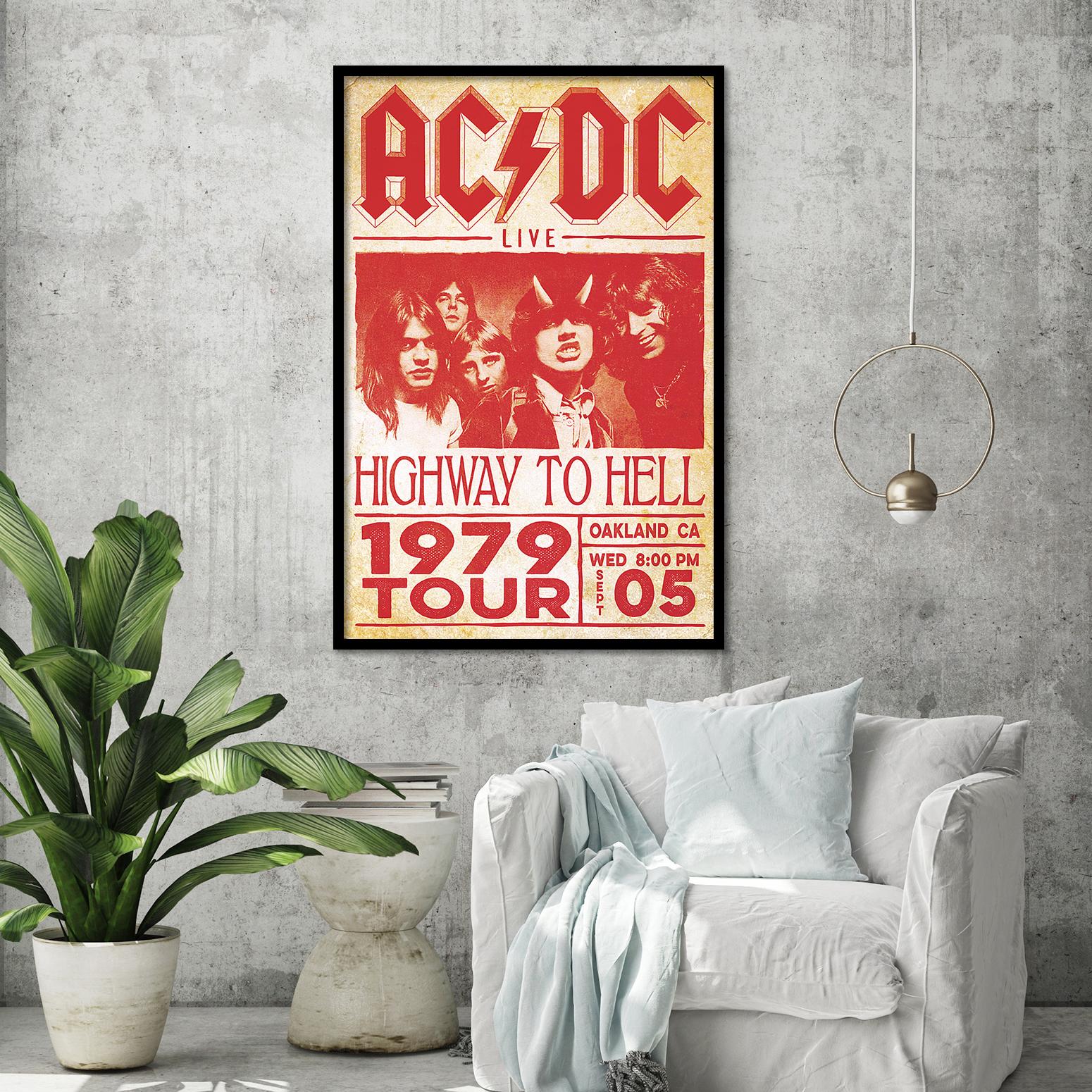 AC/DC Poster Live Highway To Hell Tour 1979