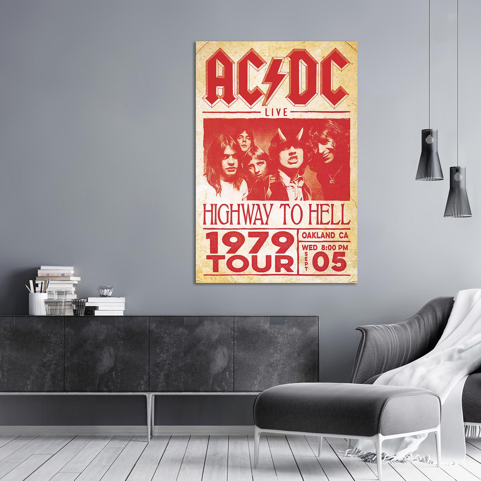 AC/DC Poster Live Highway To Hell Tour 1979 – Wallister - Poster & More
