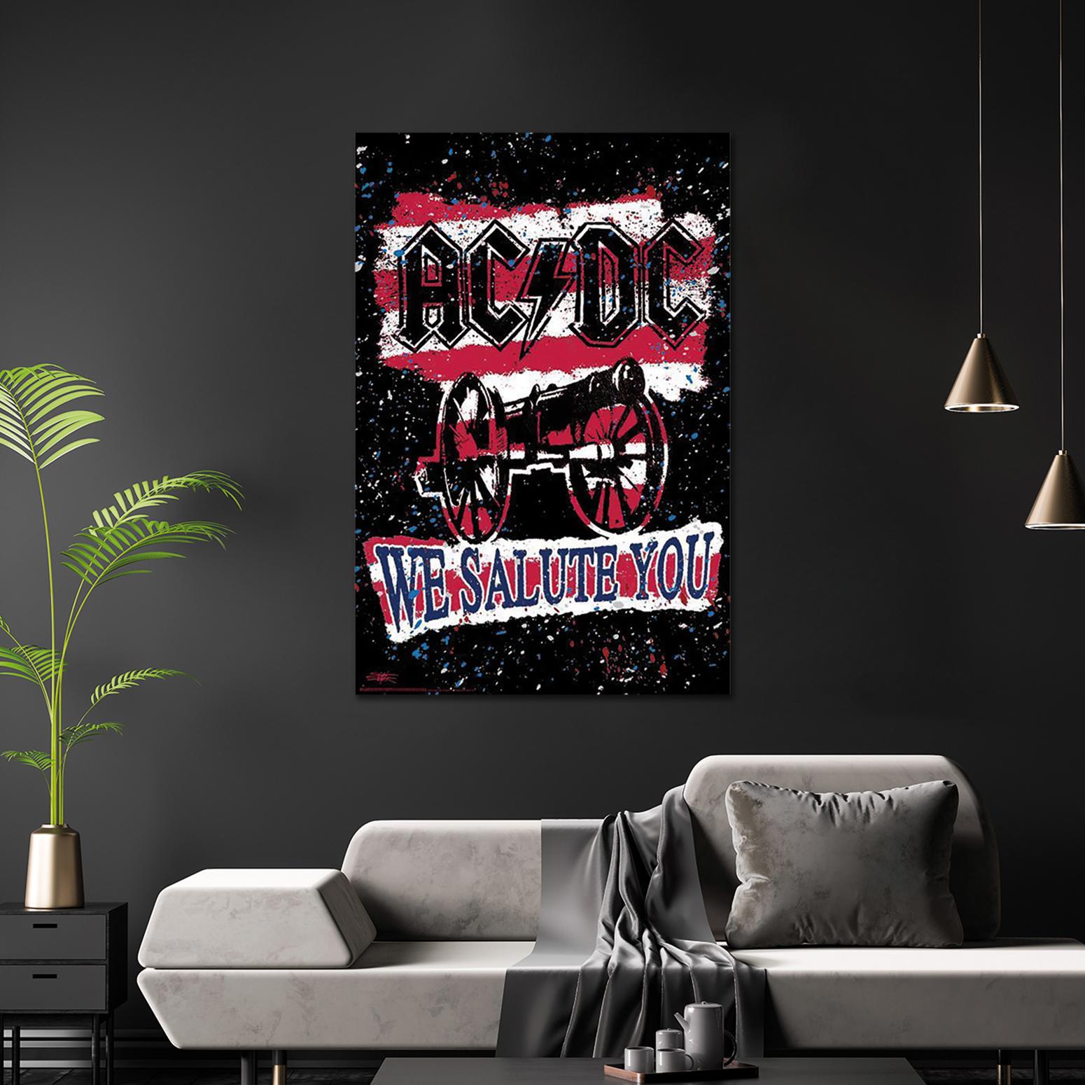 AC/DC Poster We Salute You Stephen Fishwick