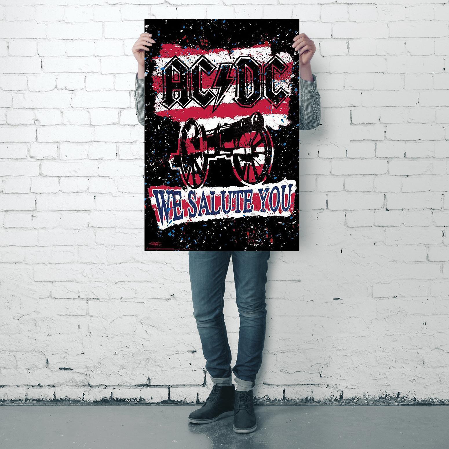 AC/DC Poster We Salute You Stephen Fishwick