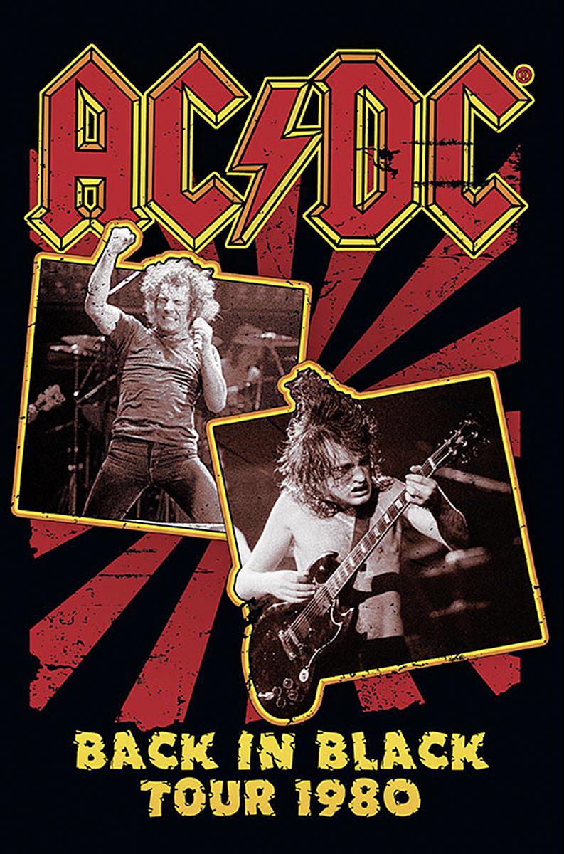 AC/DC Poster Back in Black Tour 1980
