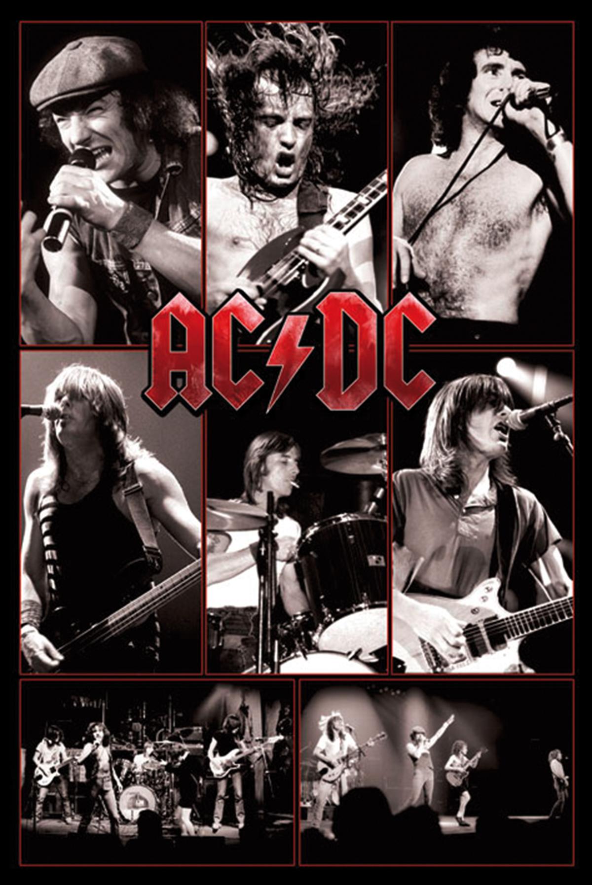 AC/DC Poster 3er-Set