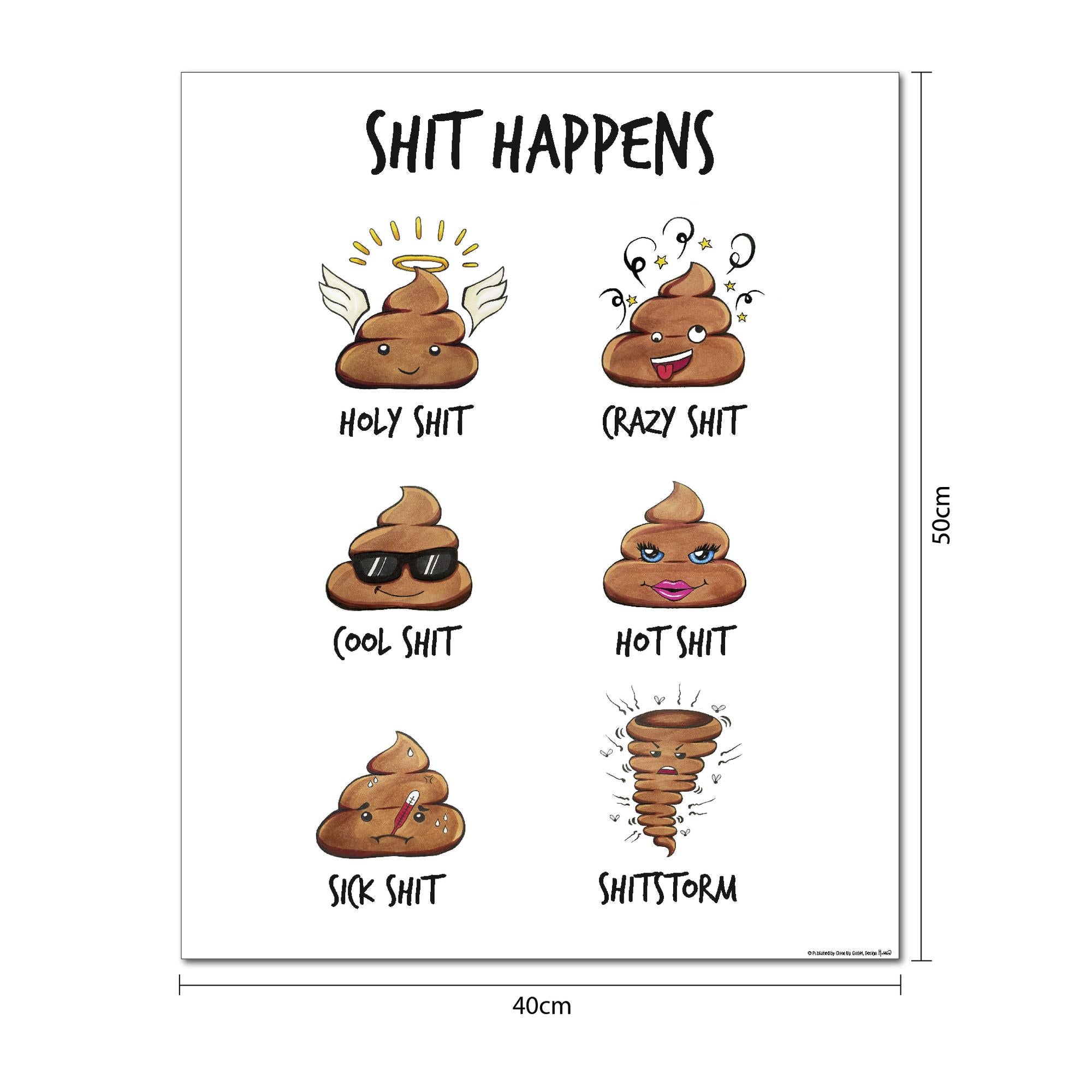 Shit Happens Poster Madeleine – Wallister - Poster & More